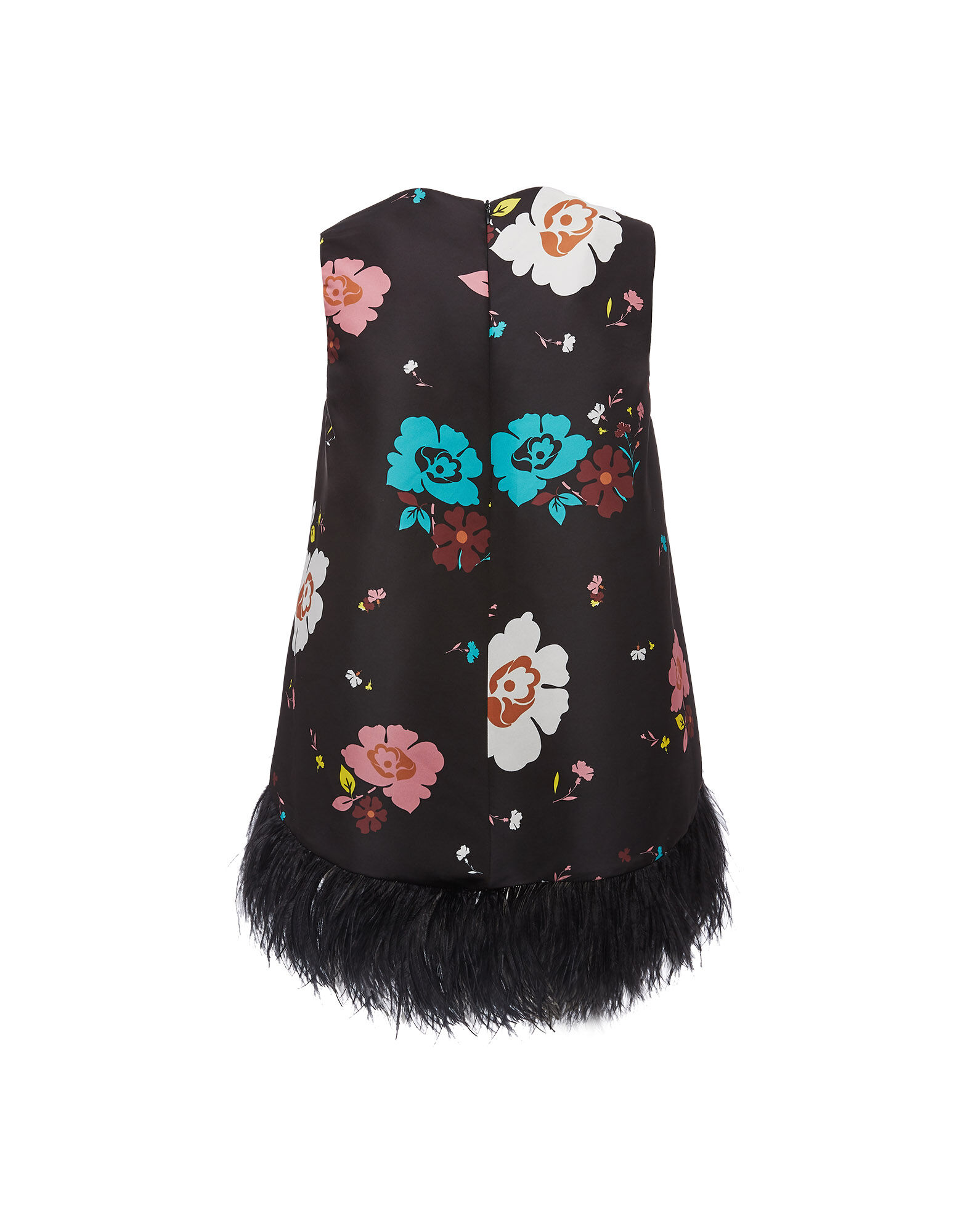 LaDoubleJ La Scala Top (With Feathers) Giardino Nero TOP0013FAI001GIA0002