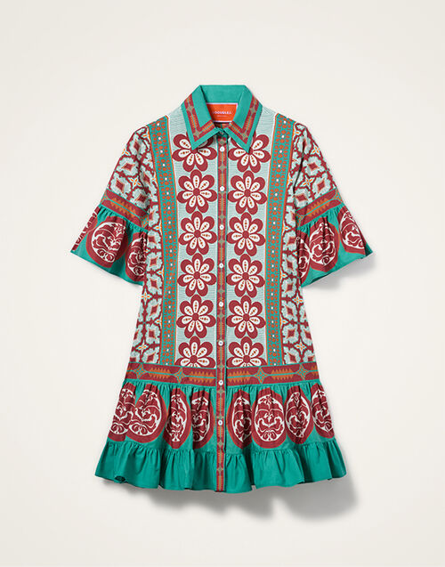 La DoubleJ Choux Dress Pagoda Placée Rust DRE0205COT015PAG01OR04