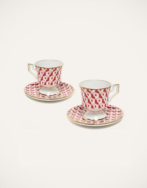 La DoubleJ Espresso Cup & Saucer Set of 2 La DoubleJ Espresso Cup & Saucer Set of 2 Cubi Rosso DIS0007CER001CUB0005
