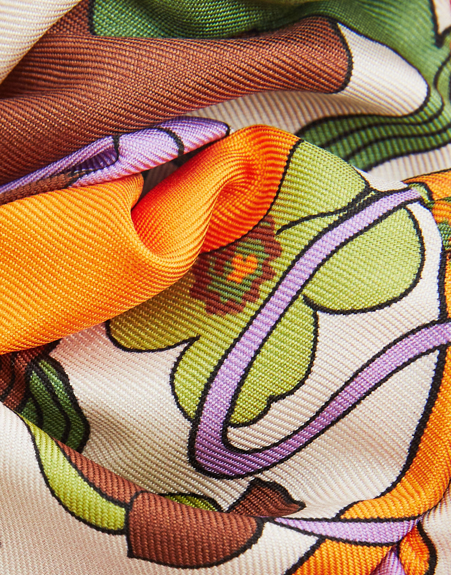 La DoubleJ Scrunchie Vines Bianco SCR0005SIL001VIN02WH01