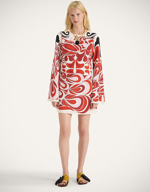 La DoubleJ Mini Supremes Swing Dress Phoenix Placée Ivory DRE0619VIS011PHO01WH04