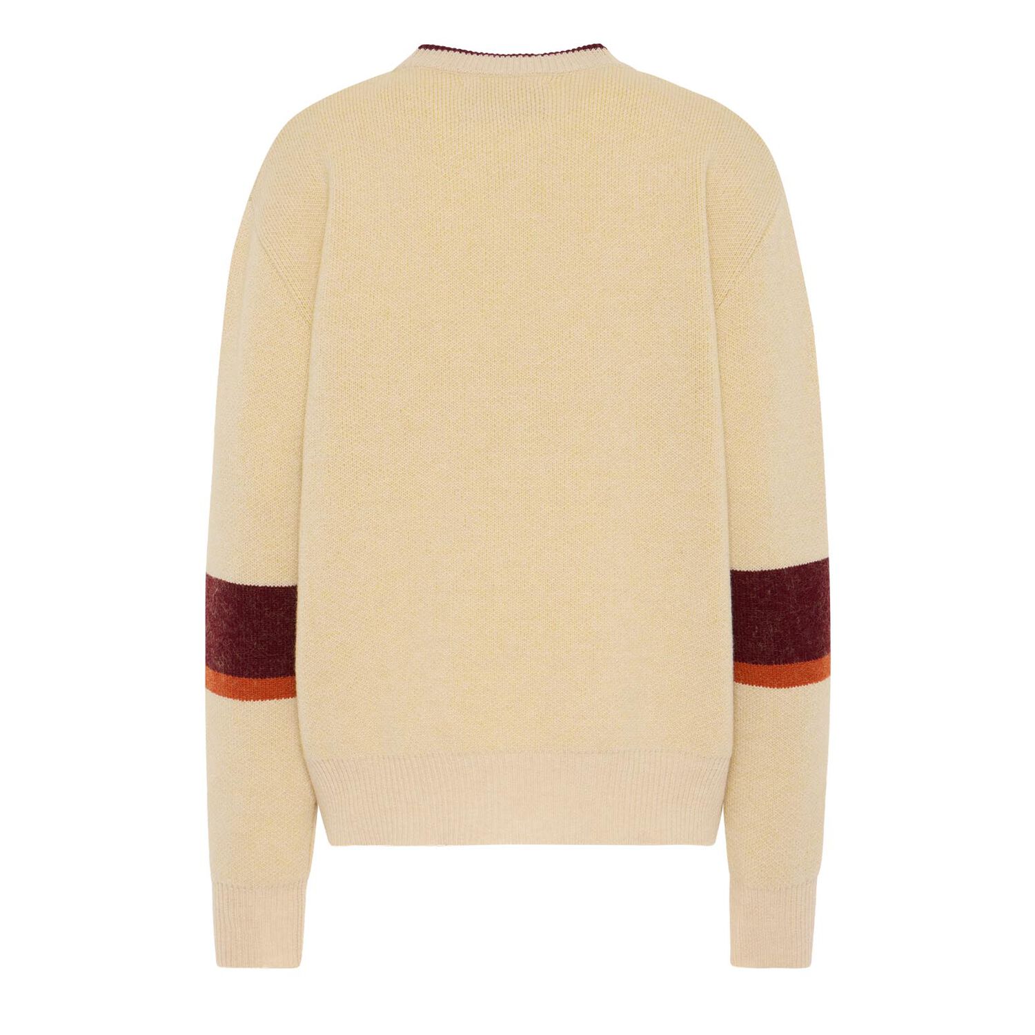 La Doublej Joy Sweater In Color Block Beige & Yellow