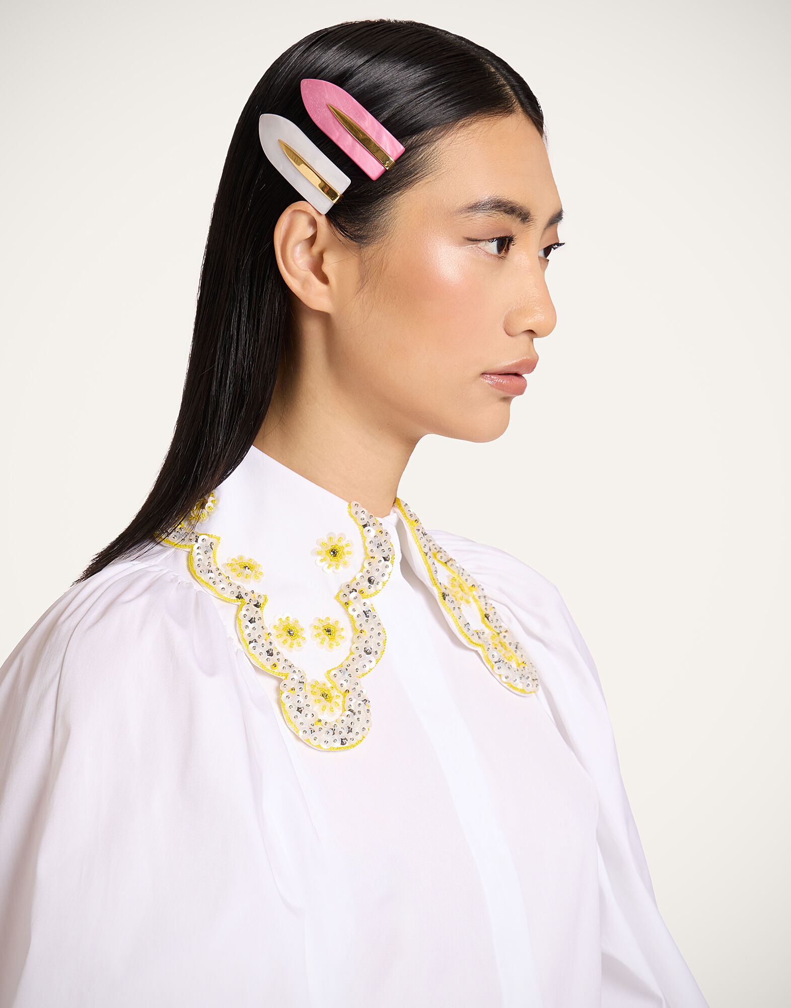 La DoubleJ Salon Clip Solid Pink CLI0002POL008SOLIDPI01