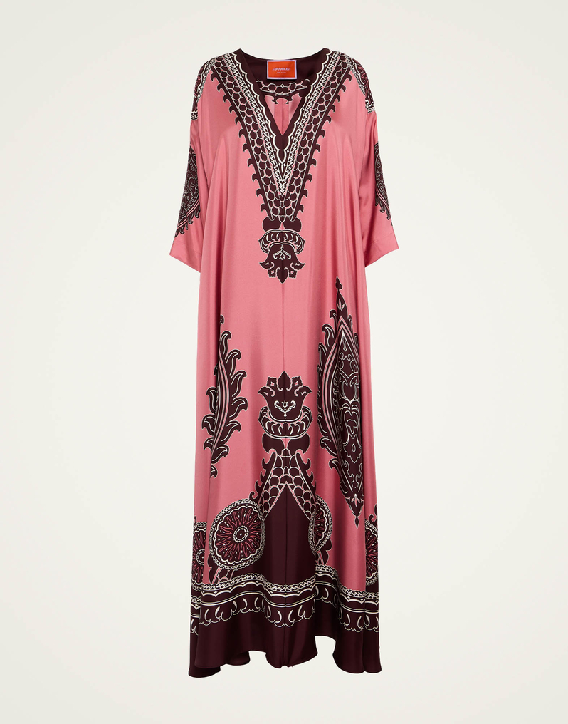 La DoubleJ Muumuu Dress La DoubleJ Muumuu Dress Oltrarno Placée Pink DRE0225SIL006OLT03PI01