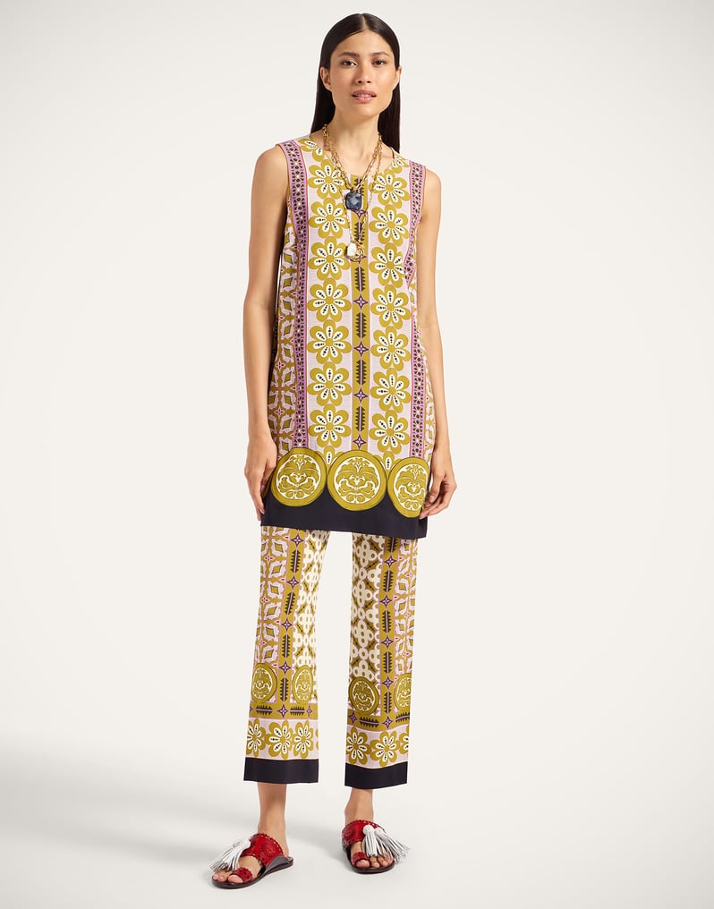 La DoubleJ Stretch Tunic La DoubleJ Stretch Tunic Pagoda Placée Pink DRE0758VIS011PAG01PI01