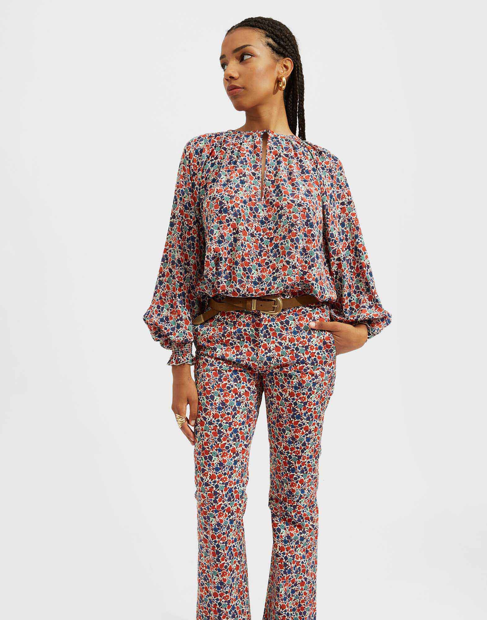 La DoubleJ Eve Blouse Zia SHI0079CRE001ZIA01BU03