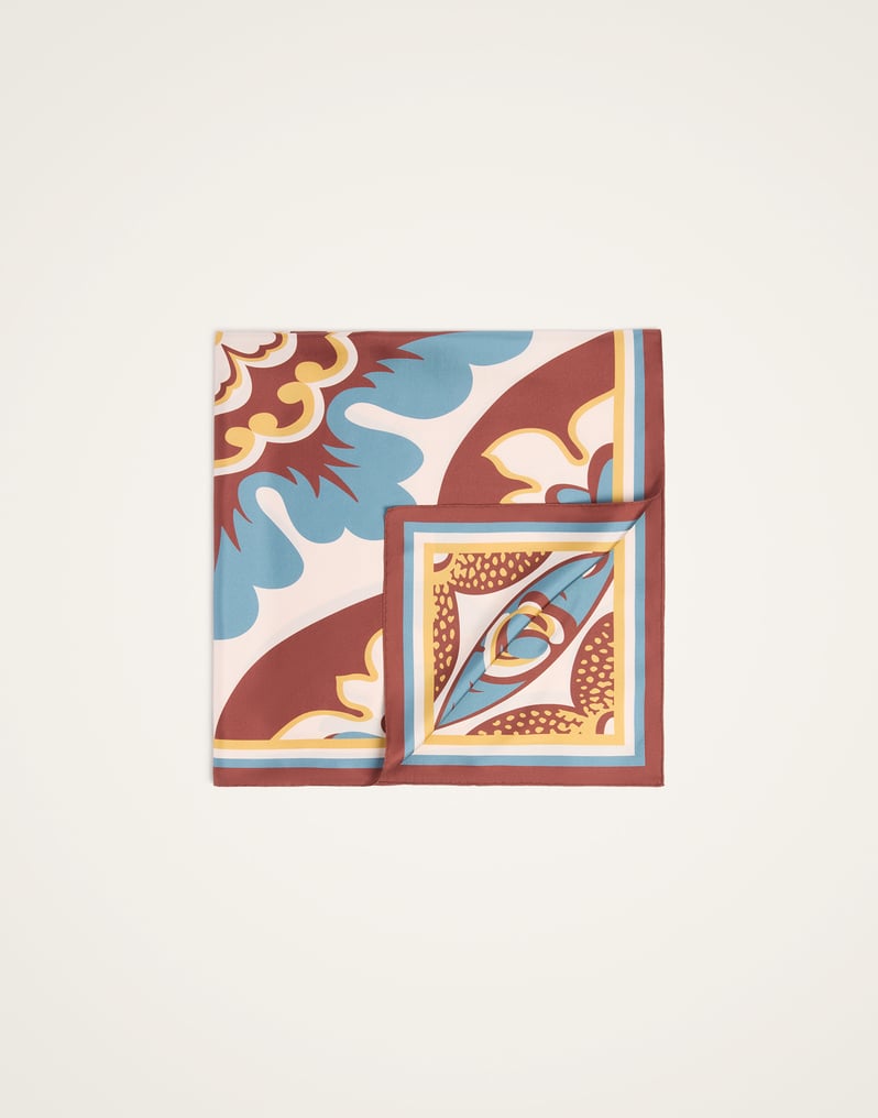 La DoubleJ Foulard 90 La DoubleJ Foulard 90 Palazzo Placée Chocolate SCA0067SIL006PAL08BR07