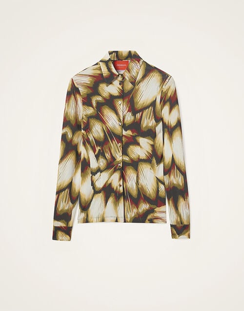 La DoubleJ Fitted Shirt La DoubleJ Fitted Shirt Monarch Black SHI0116JER027MNR01BL01