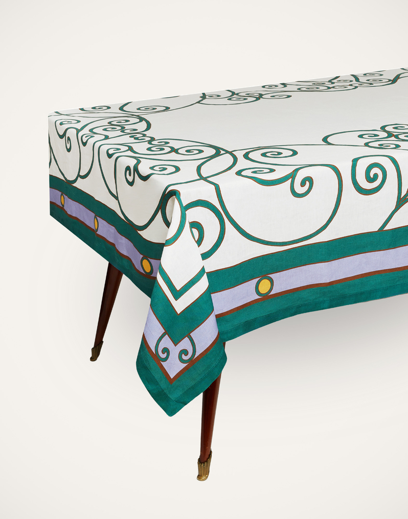 La DoubleJ Medium Tablecloth La DoubleJ Medium Tablecloth Cortile Lilac TBC0002LIN001CRL0008