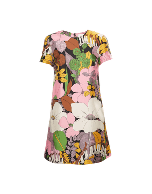 La DoubleJ Mini Swing Dress Big Flower DRE0159SIL001BFL0001