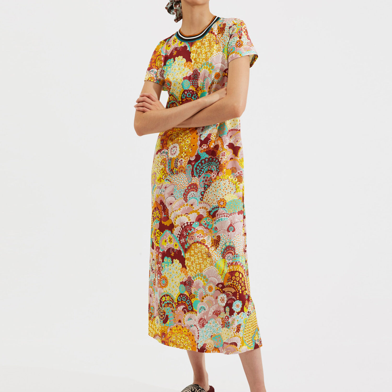 Shop La Doublej Sporty Swing Dress In Holi