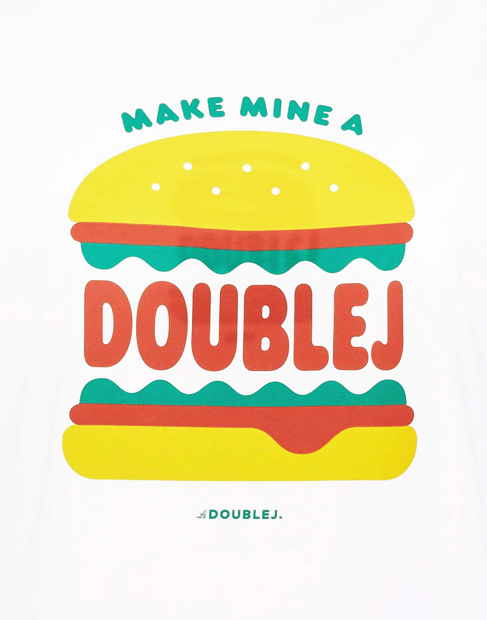 LaDoubleJ Slogan T-shirt Make Mine A DoubleJ SHI0054JER010SLO0009