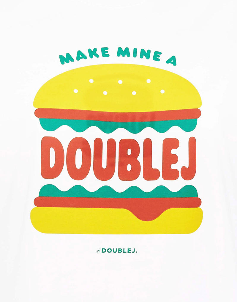 LaDoubleJ Slogan T-shirt LaDoubleJ Slogan T-shirt Make Mine A DoubleJ SHI0054JER010SLO0009