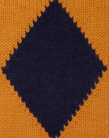 La DoubleJ Argyle Gilet La DoubleJ Argyle Gilet Navy & Yellow PUL0135KNI064VA182BU06