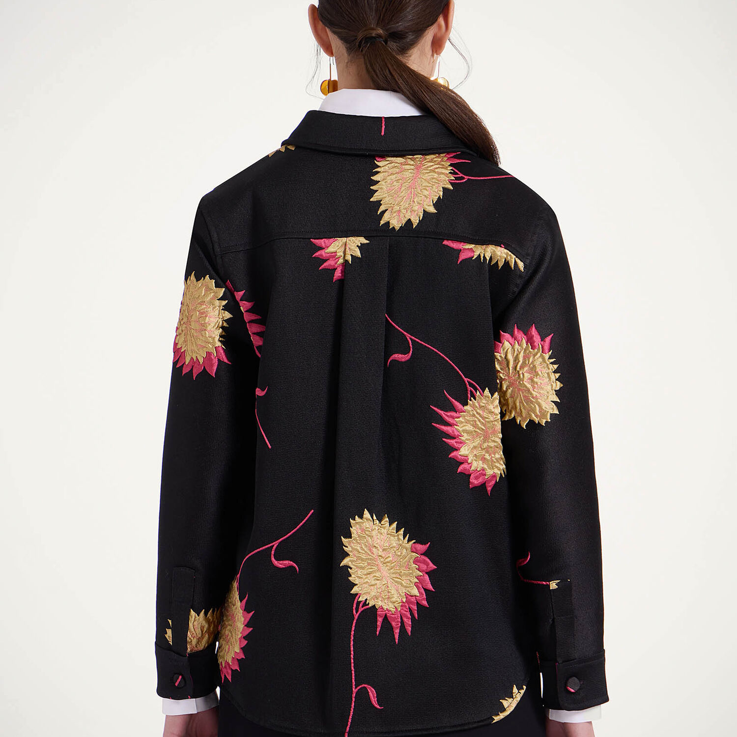  La Doublej Outerwear Women - Better Than Your Boyfriend's Jacket Derby Black L 83% Polyester 9% Cotton 5% Silk 3% Polyamide 