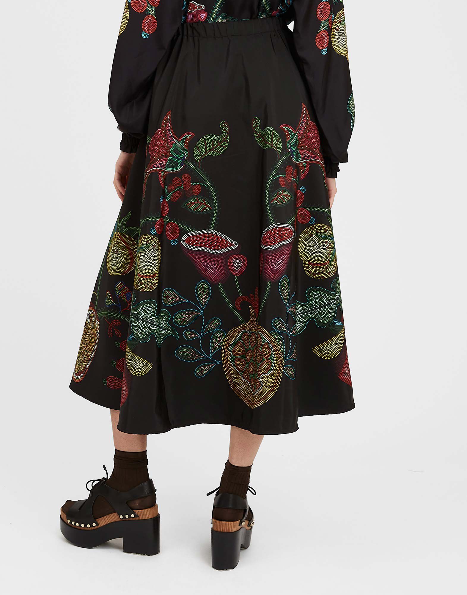 La DoubleJ Drawstring Skirt Grenadilla Plac&eacute;e Black SKI0106FAI002GRN01BL01