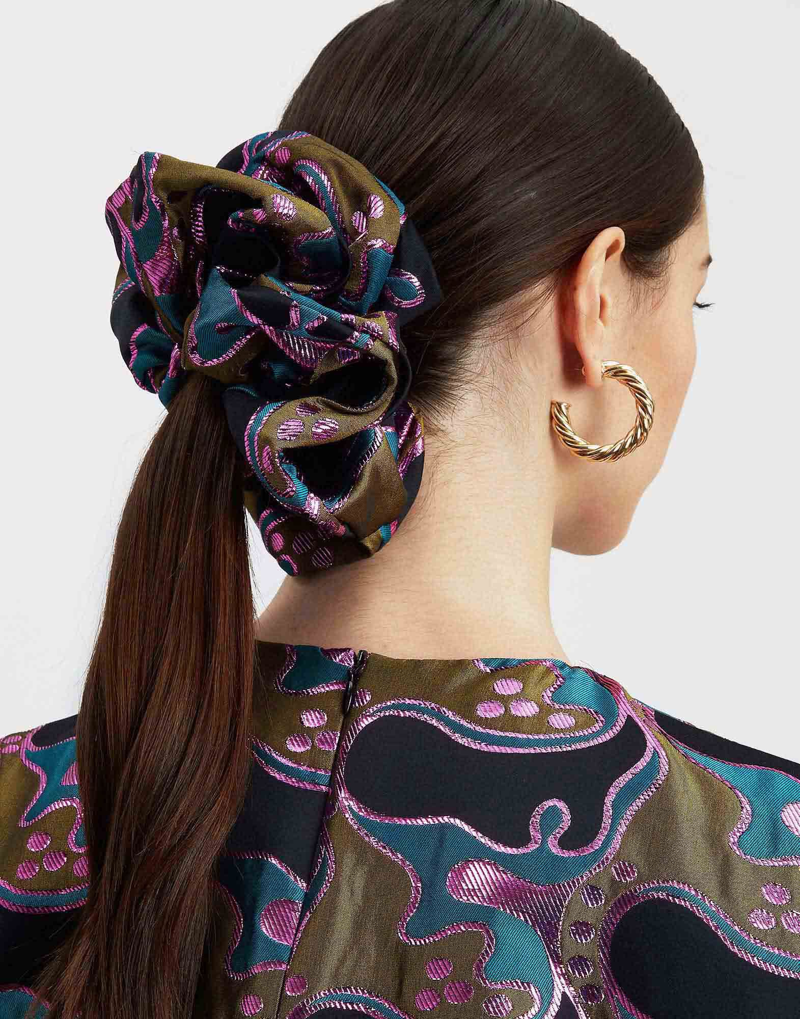 La DoubleJ Giga Scrunchie Spritz Blue Petrol SCR0003JCQ040SPR03BU05