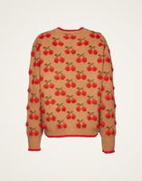 La DoubleJ Cherry Sweater La DoubleJ Cherry Sweater Camel/Red PUL0103KNI064VAR0129