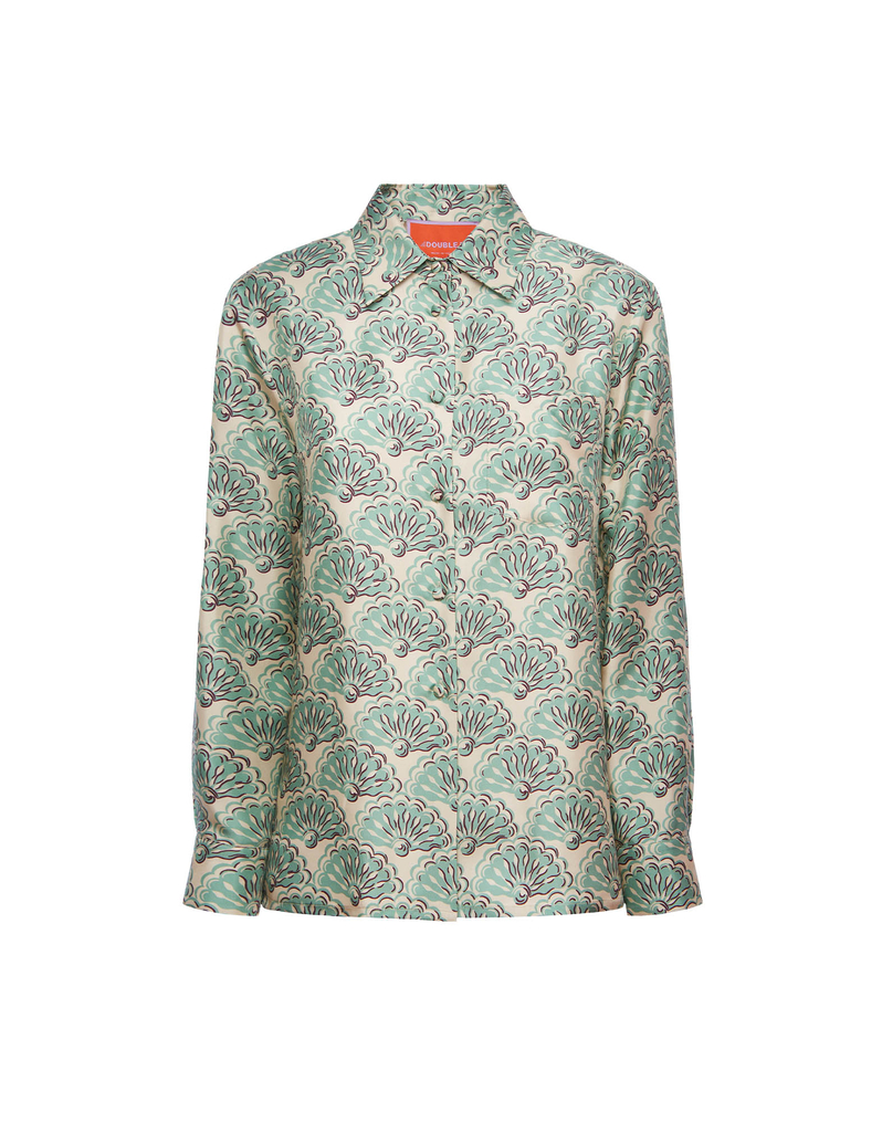 La DoubleJ Boy Shirt La DoubleJ Boy Shirt Fans Mint SHI0001SIL001FAN01GR11