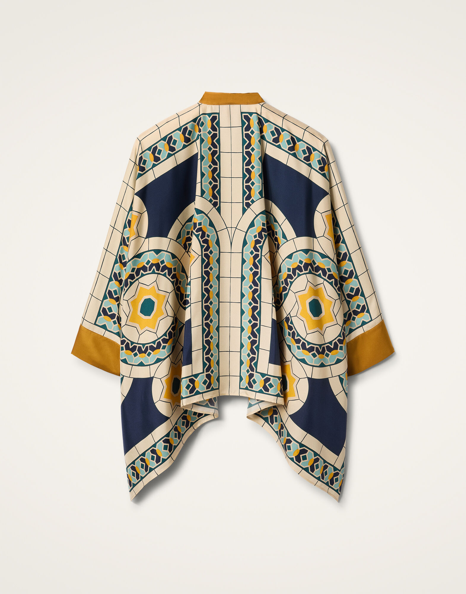 Foulard Shirt in Mudejar Placée Blue for Women | La DoubleJ