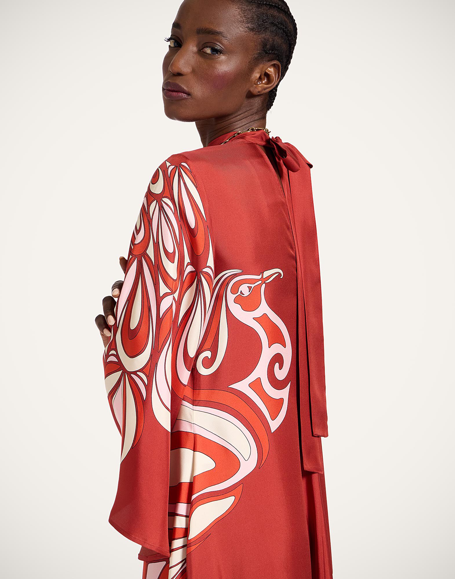 Magnifico Dress in Phoenix Placée Burgundy for Women | La