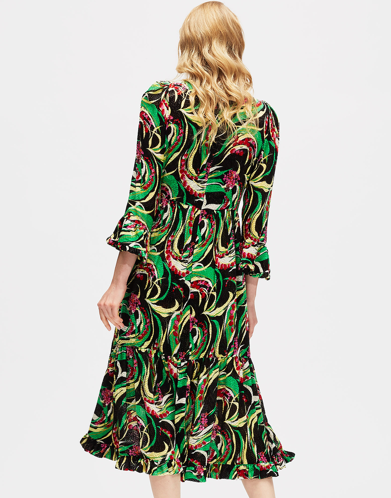 LaDoubleJ Midi Visconti Dress LaDoubleJ Midi Visconti Dress Windy Flowers DRE0091DEV001WIN0001