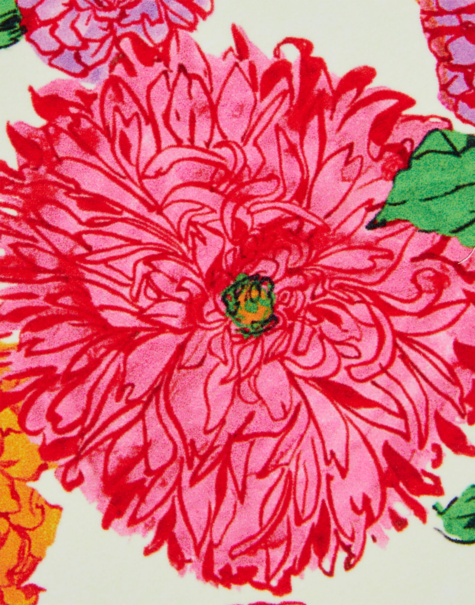 La DoubleJ Disk Coasters Set Of 4 Bright Blooms Pink CST0009CRK001BRB03PI01