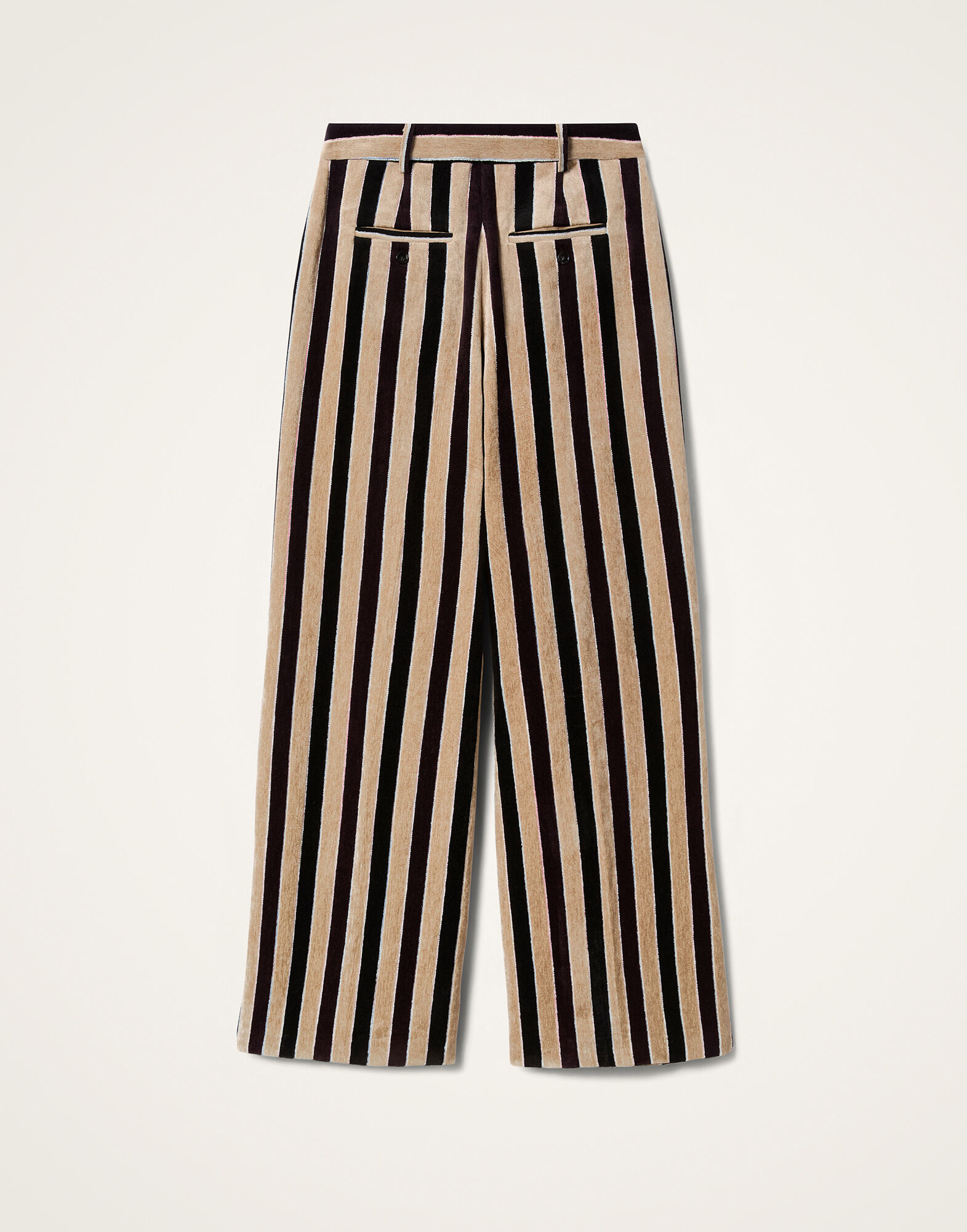La DoubleJ Loose Pants Stripes Light Beige TRO0135VIS026STR08BR01