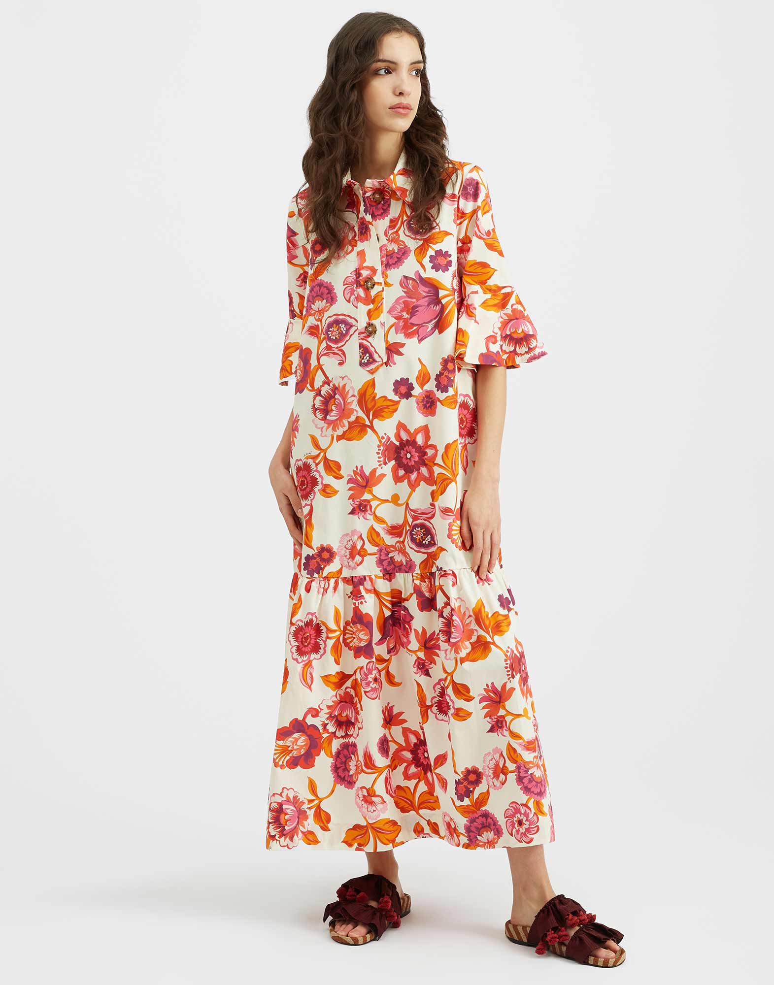 La DoubleJ Artemis Dress Hottie Cream DRE0176COT039HOT01WH03