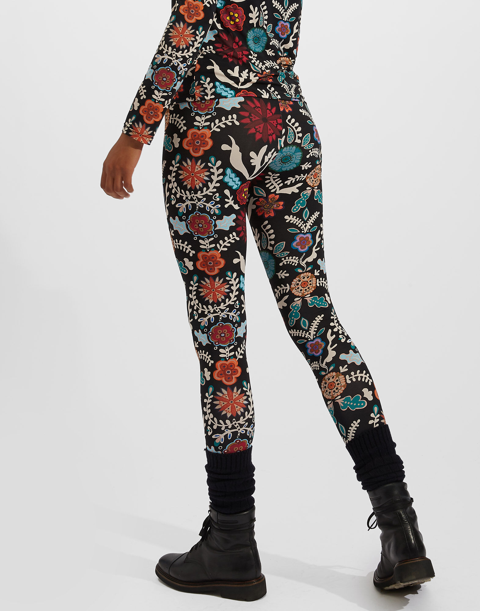 LaDoubleJ Leggings Fire Flower TRO0013JER005FIR0001