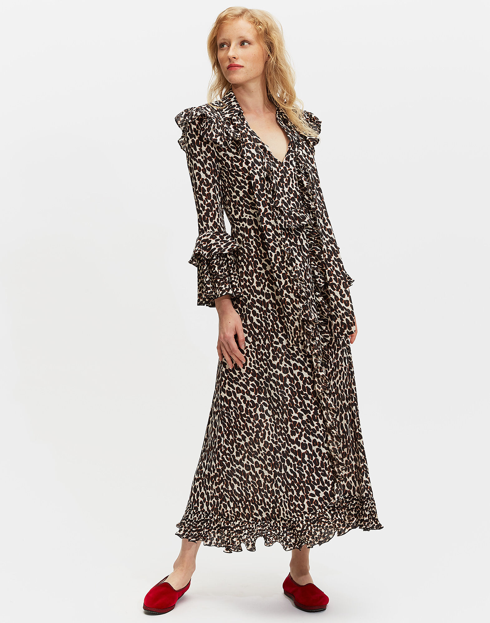 LaDoubleJ Long Fancy Dress Leopard DRE0097DBG001LEO0001