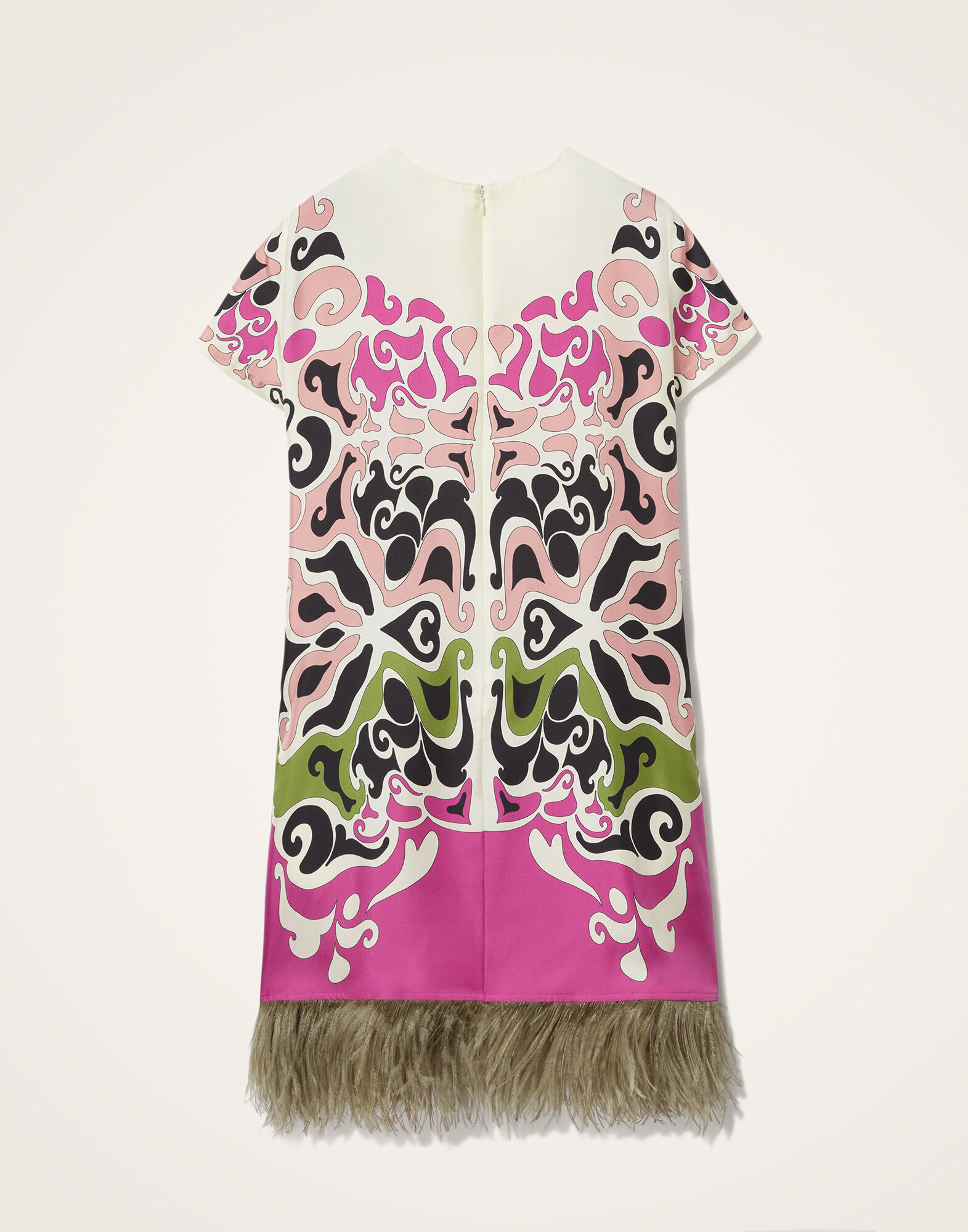 La DoubleJ Mini Swing Dress Phoenix Plac&eacute;e Pink DRE0963SIL006PHO01PI01