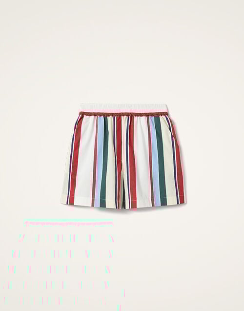 La DoubleJ Pull-Up Shorts La DoubleJ Pull-Up Shorts Stripes Multicolor TRO0117JCQ106STR05MU01