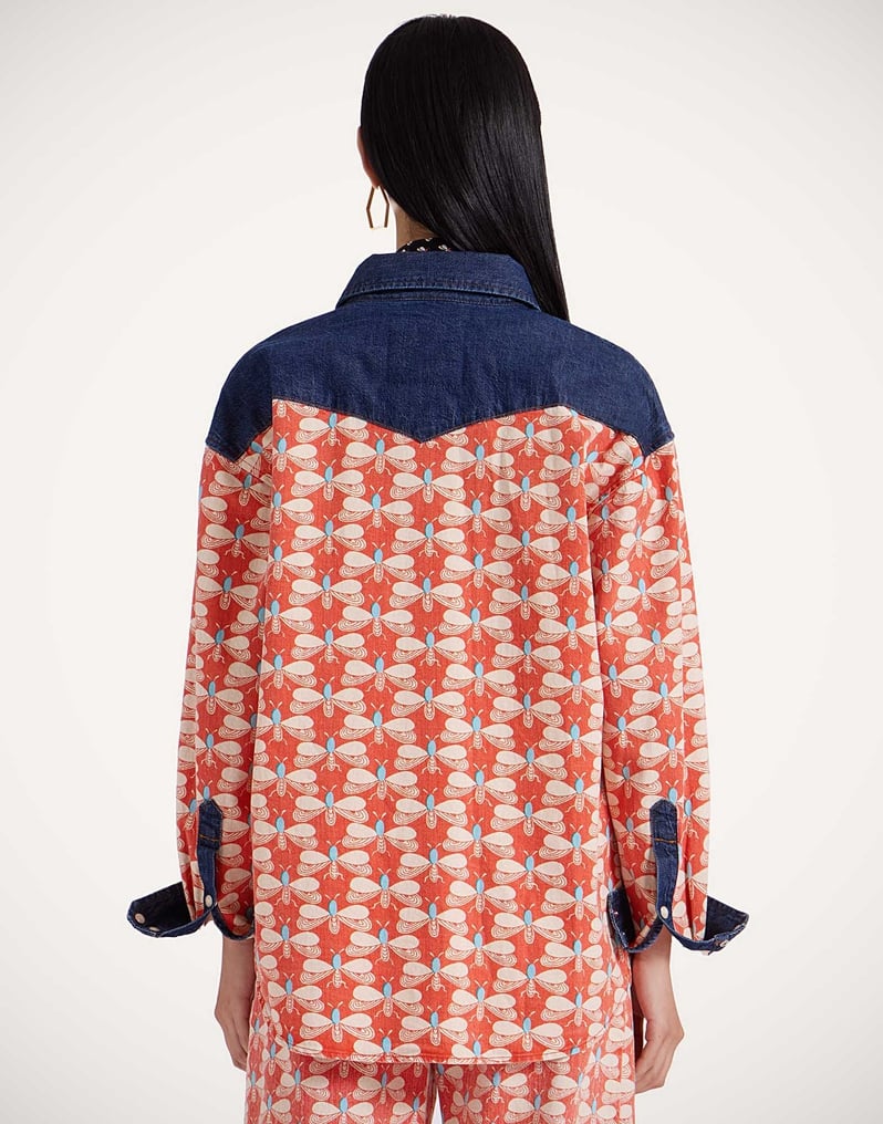 La DoubleJ The Tycoon Shirt La DoubleJ The Tycoon Shirt Pull My Petaltail Orange SHI0136COT072PET03OR02