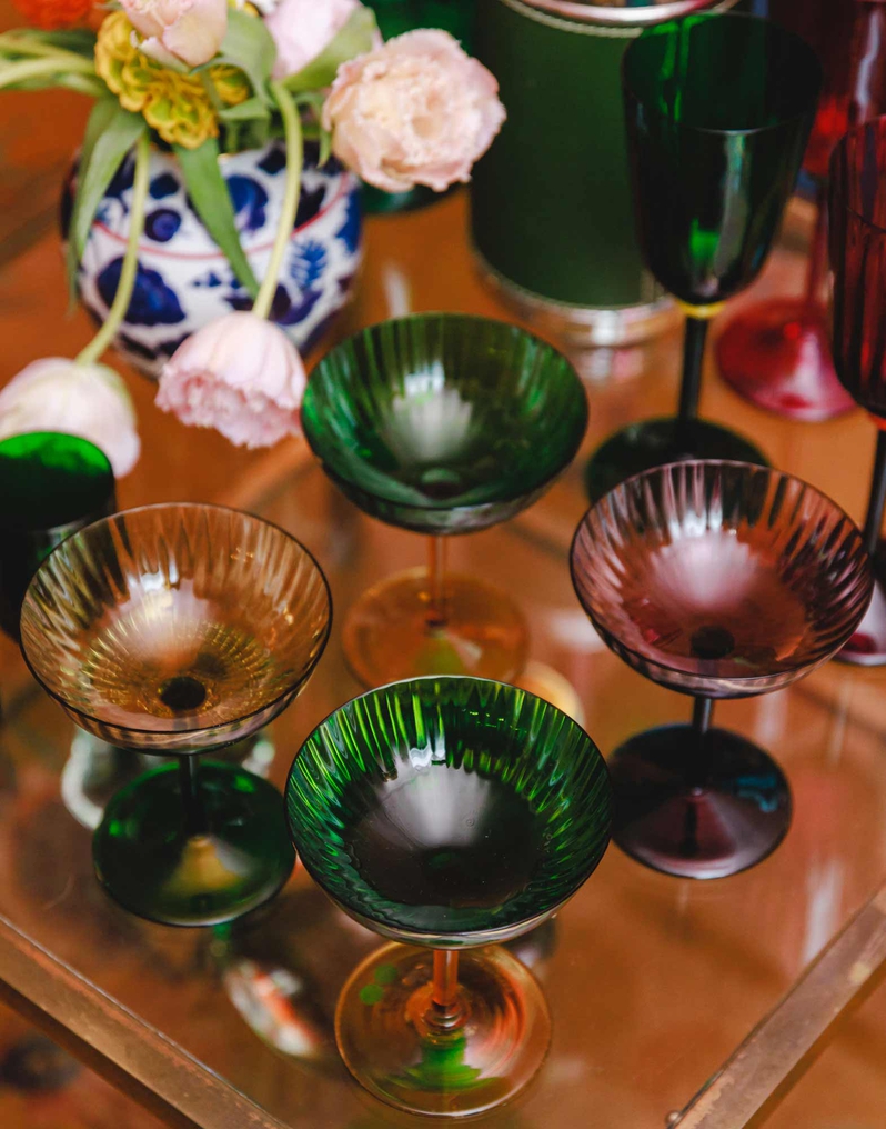 La DoubleJ Champagne Coupe Set of 2 La DoubleJ Champagne Coupe Set of 2 Verde GLA0012MUR001GRE0008