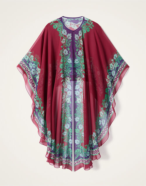 La DoubleJ Maria Cape Regalia Plac&eacute;e Red SCA0092SIL014REG02RE01