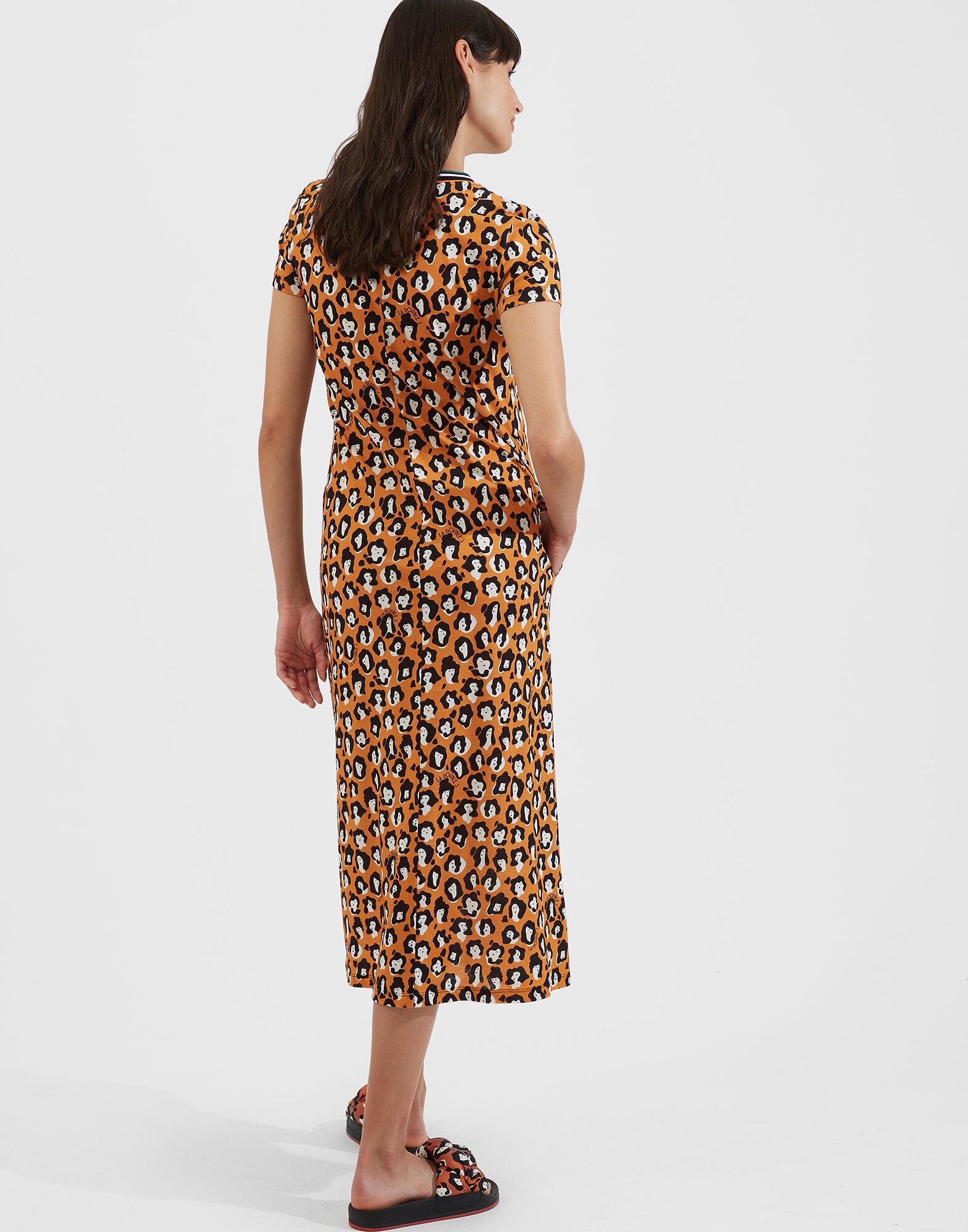 La DoubleJ Sporty Swing Dress Lady Leopard DRE0247JER002LLE0001