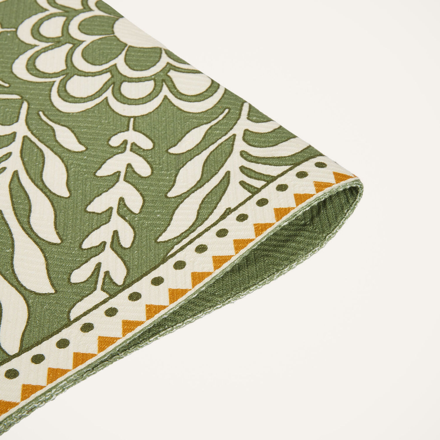  La Doublej Placemats & Runners Gend - Herringbone Placemats Set Of 2 Tudor Light Green One Size 100% Cotton 