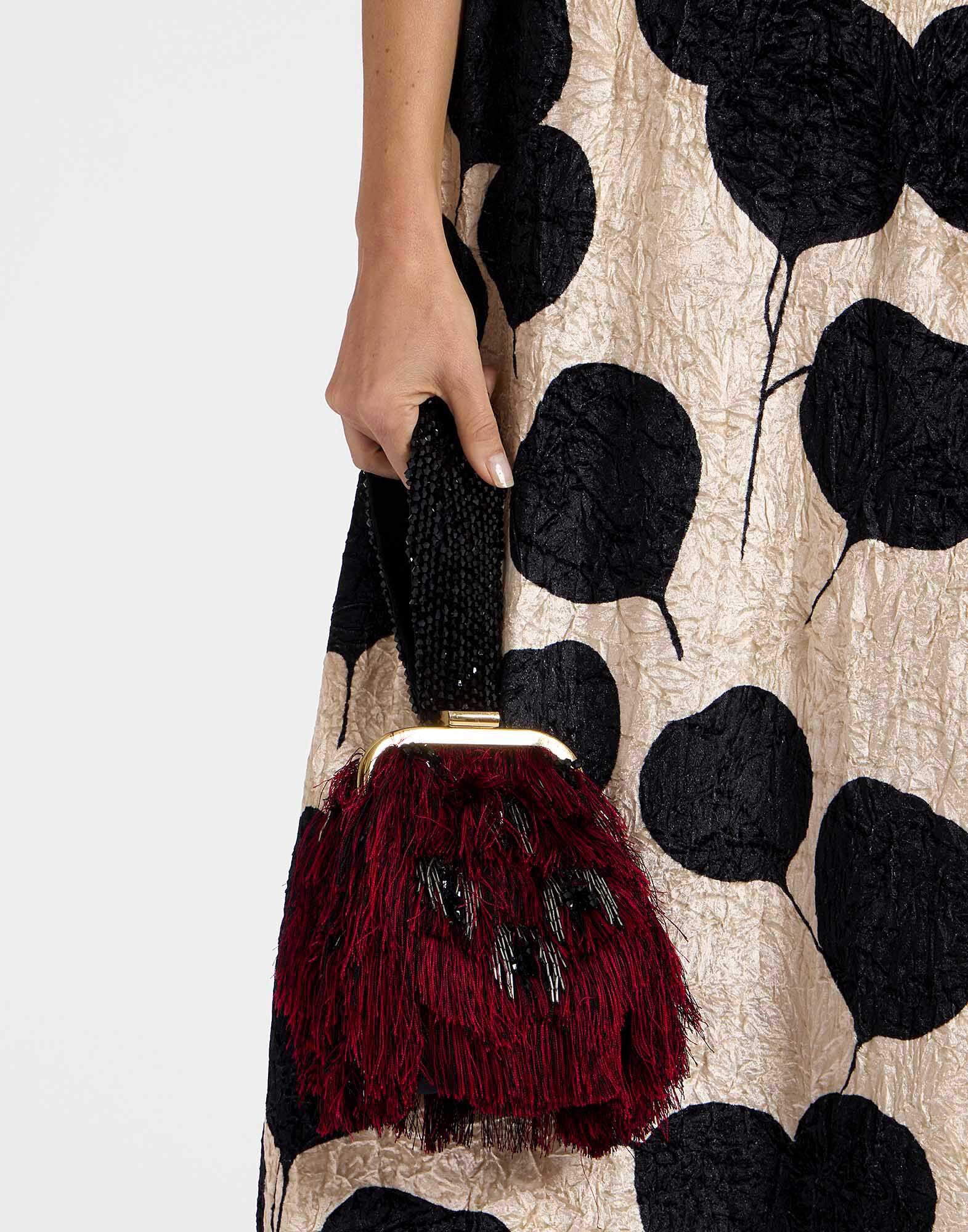 La DoubleJ Palazzo Mini Bag Fuzzy Leopard Black BAG0072EMB077LEO03BL01