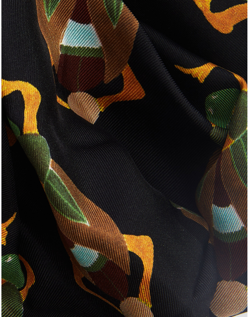 La DoubleJ Giga Scrunchie La DoubleJ Giga Scrunchie Scarab Black SCR0003SIL001SCA01BL01