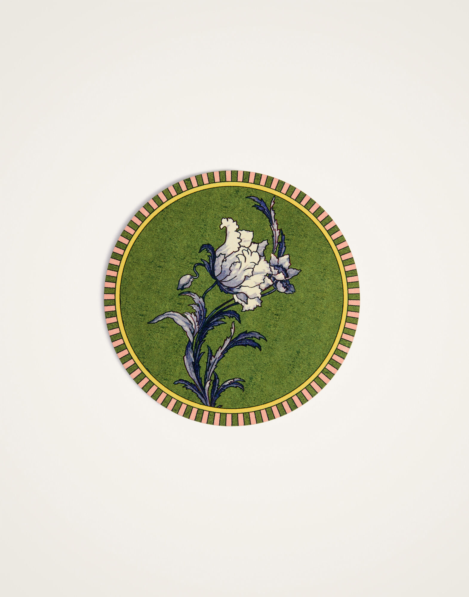 La DoubleJ Disk Coasters Set Of 4 Nymph Bloom  Multicolor CST0009CRK001NYB01MU03