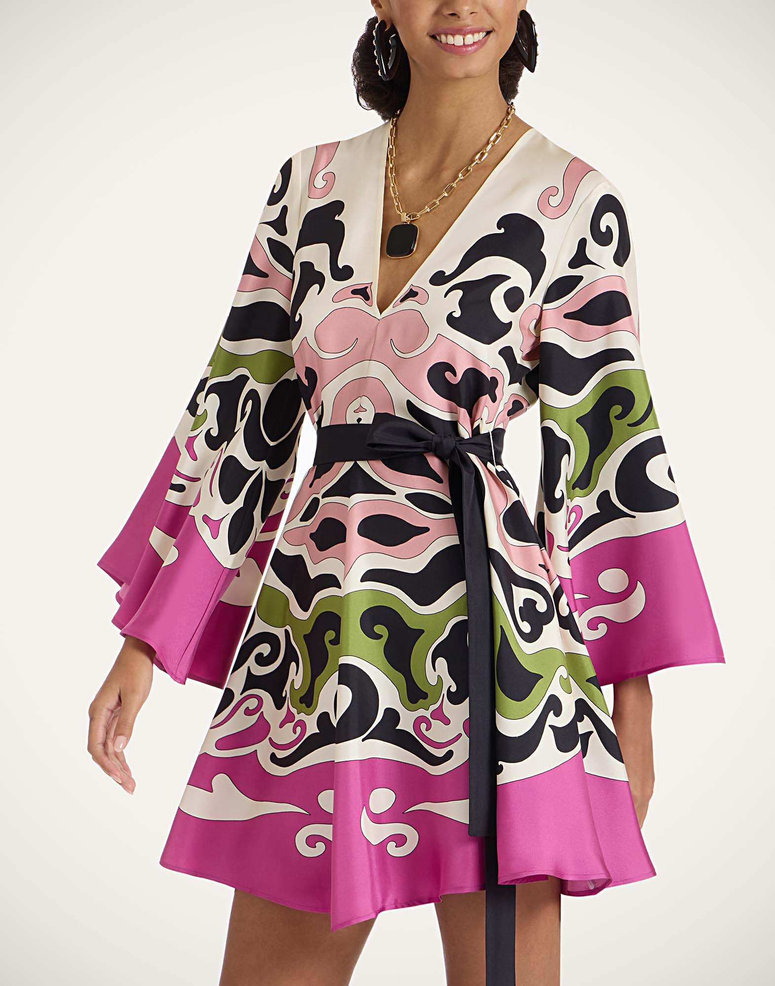 La DoubleJ Mini Magnifico Dress Phoenix Plac&eacute;e Pink DRE0575SIL006PHO01PI01