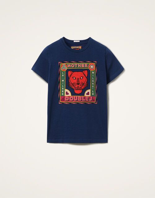 La DoubleJ The Sinful T-Shirt Runs In The Family Blue TSH0063JER059RUN01BU03