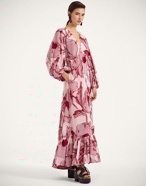 La DoubleJ Eve-Ning V Dress La DoubleJ Eve-Ning V Dress Sylph Fil Coupé Pink DRE0867FCP007SYL02PI01