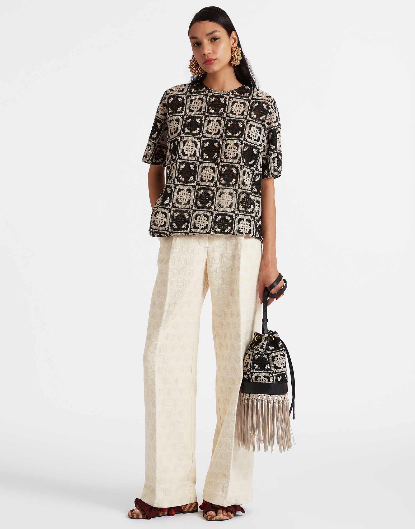 La DoubleJ Feria Crossbody Bag Mini Tiles Black BAG0061JCQ077MIT01BL01