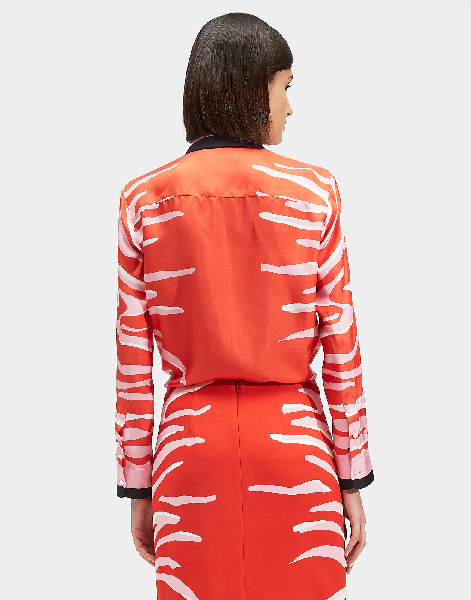 La DoubleJ Boy Shirt Zebra Plac&eacute;e SHI0040SIL006ZEB0002