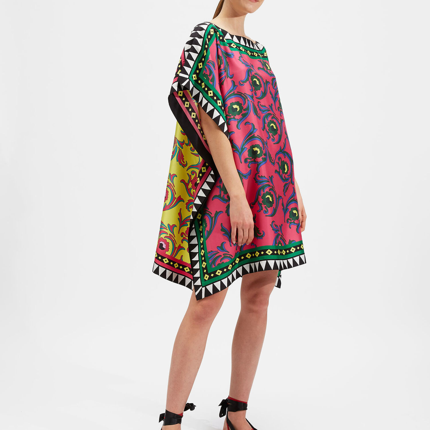 La Doublej Scarf Dress In Cartwheel Fuxia