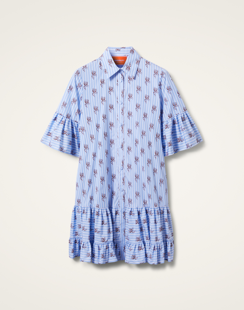 La DoubleJ Choux Dress La DoubleJ Choux Dress Gryphos Light Blue DRE0193COT059GRY03BU01