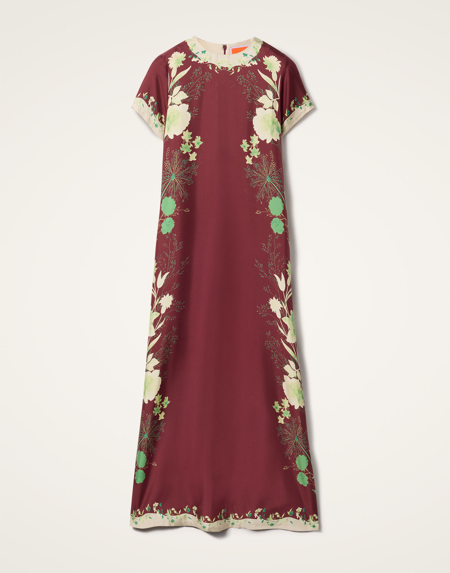 La DoubleJ Swing Dress Woodland Plac&eacute;e Burgundy DRE0128SIL006WOD01RE02