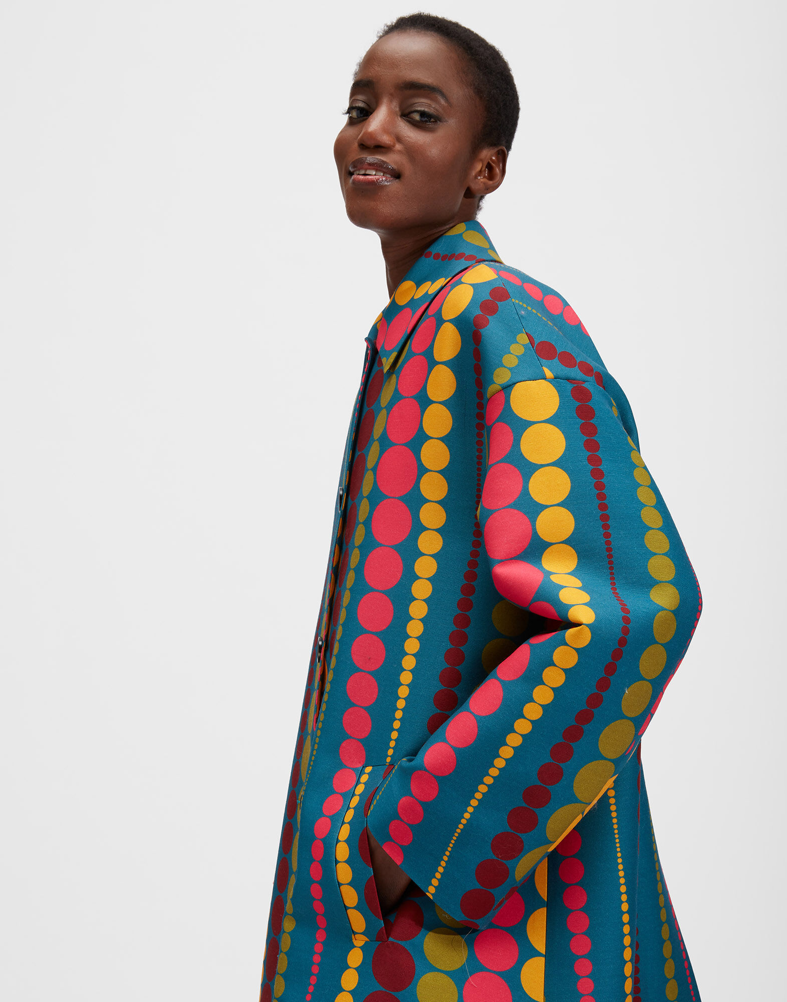 La DoubleJ Boxy Coat Bubbles JAC0014CAD001BUB0001